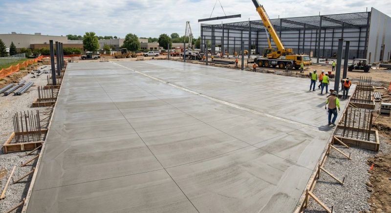 Commercial Slab Construction in Greenville, SC