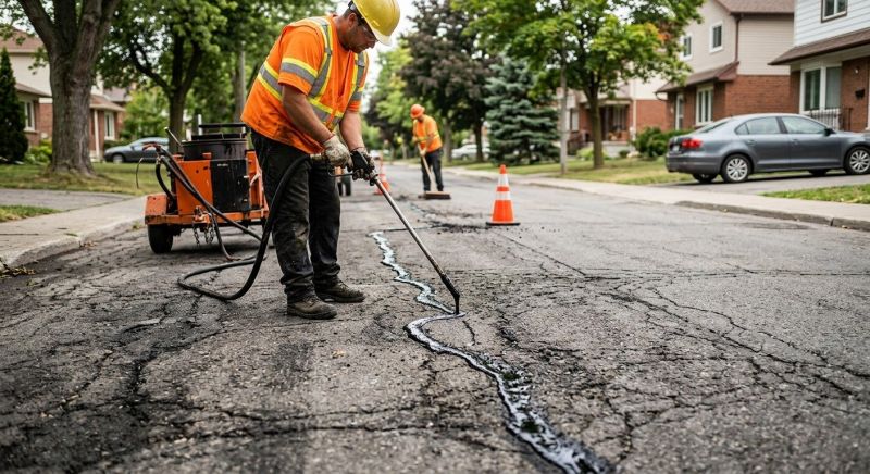 Road Crack Repair in Little Rock, AR