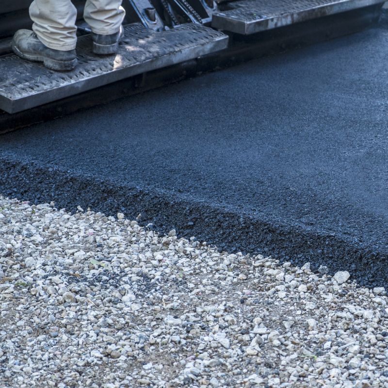 Asphalt paving is faster to install